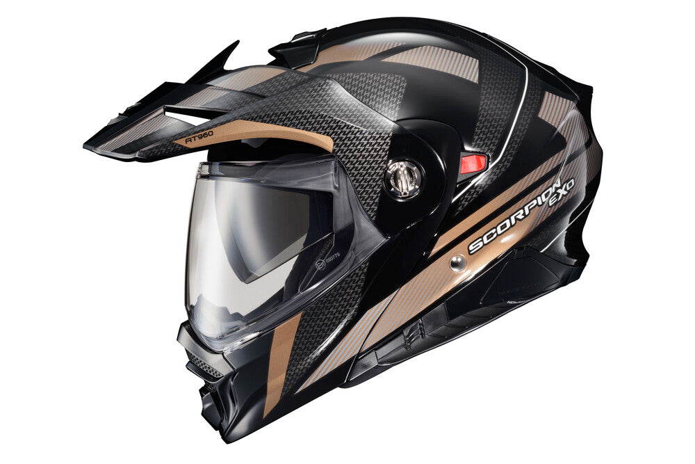 SCORPION EXO-AT960 MODULAR HELMET- HICKS BLACK/GOLD – Vamoose Gear