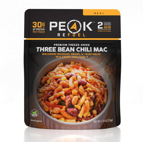 PeakRefuel - Three Bean Chilli Mac *Vegan* - Vamoose Gear Food