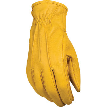 Z1R Deerskin Leather Riding Gloves - Tan - Vamoose Gear Apparel