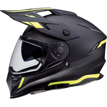 dual sport motorcycle helmet comparison face shield Z1R Range Helmet - Uptake - Black/Hi-Viz