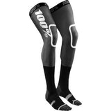 100% REV Knee Brace Performance Moto Socks - Vamoose Gear Footwear Small / Medium / Black / White