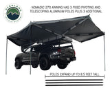 OVS Nomadic Awning 270 Driver Side Dark Gray Cover With Black Cover Universal - Vamoose Gear
