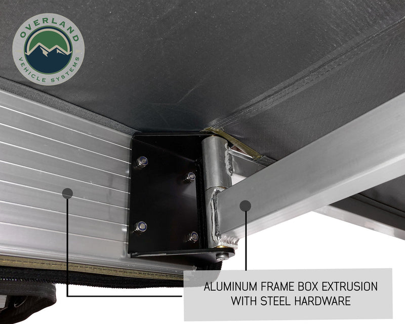 Load image into Gallery viewer, Overland Vehicle Systems 270 Driver Side Awning With Bracket Kit For Mid - High Roofline Vans - Vamoose Gear
