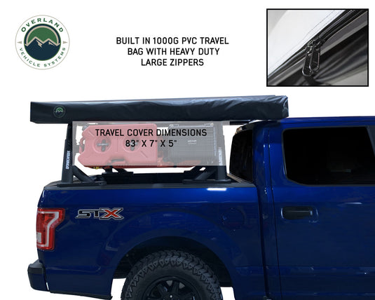 Nomadic 270 LT Awning - Passenger Side 19569907- Dark Gray Cover With Black Cover Universal - Vamoose Gear