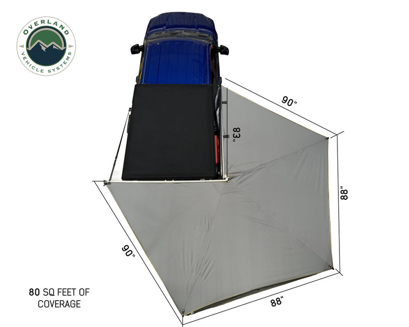 Load image into Gallery viewer, Nomadic 270 LT Awning - Passenger Side 19569907- Dark Gray Cover With Black Cover Universal - Vamoose Gear
