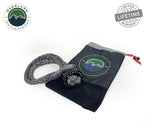 Combo Pack Soft Shackle 7/16" 41,000 lb. With Collar and Recovery Ring 2.5" 10,000 lb. Red - Vamoose Gear