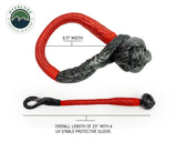 Combo Pack Soft Shackle 5/8" 44,500 lb. and Recovery Ring 6.25" 45,000 lb. Black - Vamoose Gear