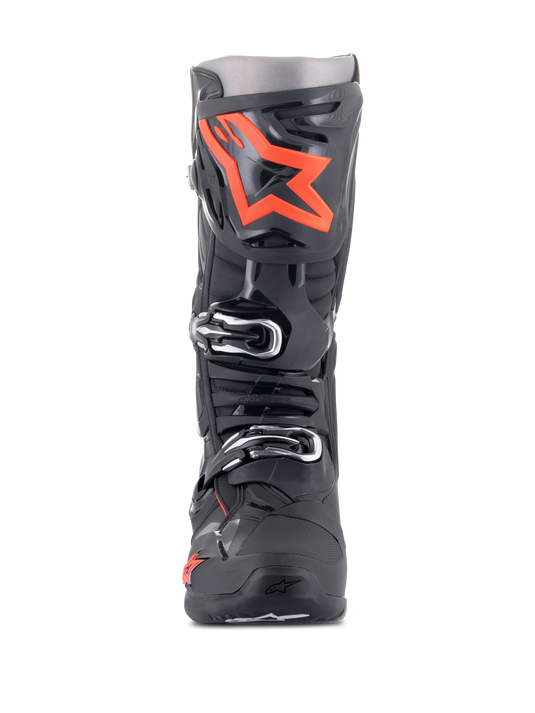 Alpinestars Tech 10 Boots - Black / Red Fluo