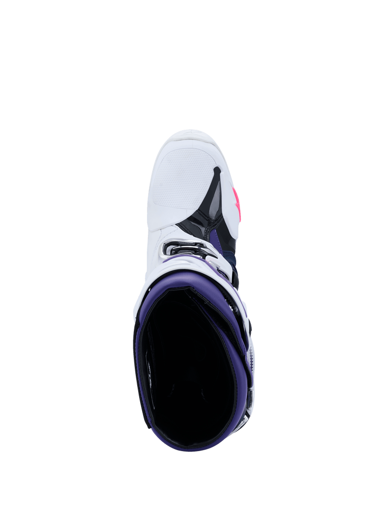 Load image into Gallery viewer, Alpinestars Tech 10 Boots - White / Violet / Navy / Pink Fluo
