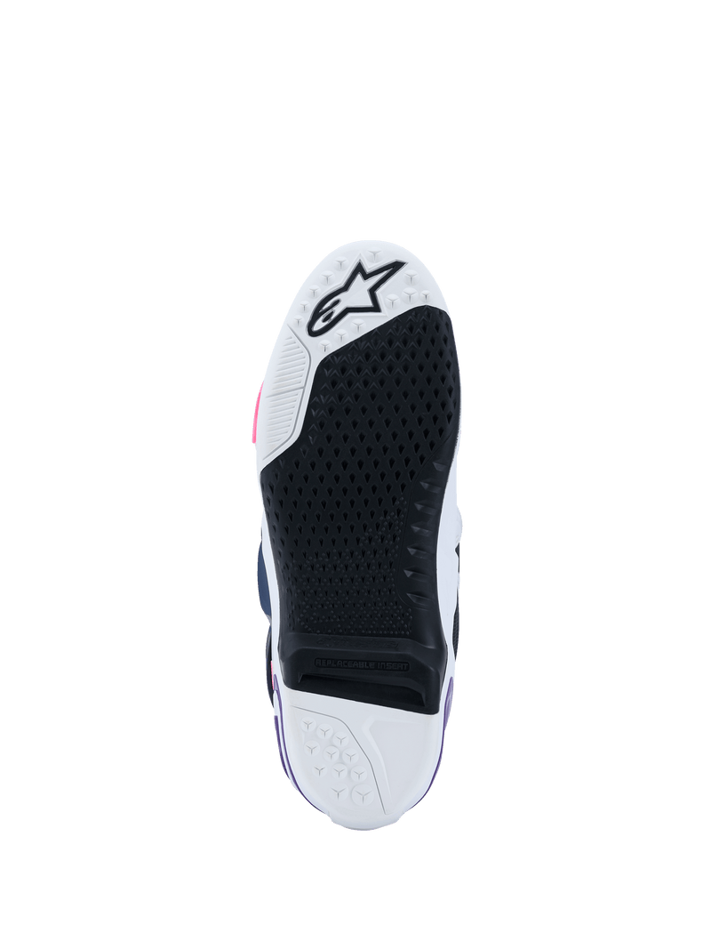 Load image into Gallery viewer, Alpinestars Tech 10 Boots - White / Violet / Navy / Pink Fluo
