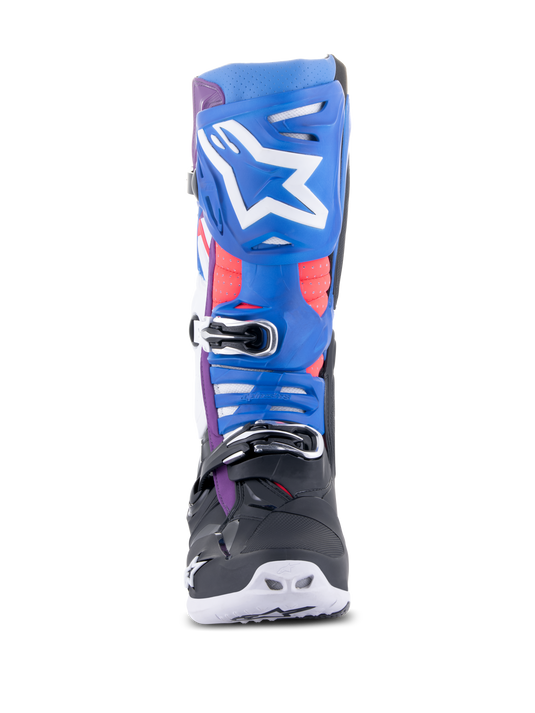 Alpinestars Tech 10 Supervented Boots - Black / Enamel Blue / Purple / White