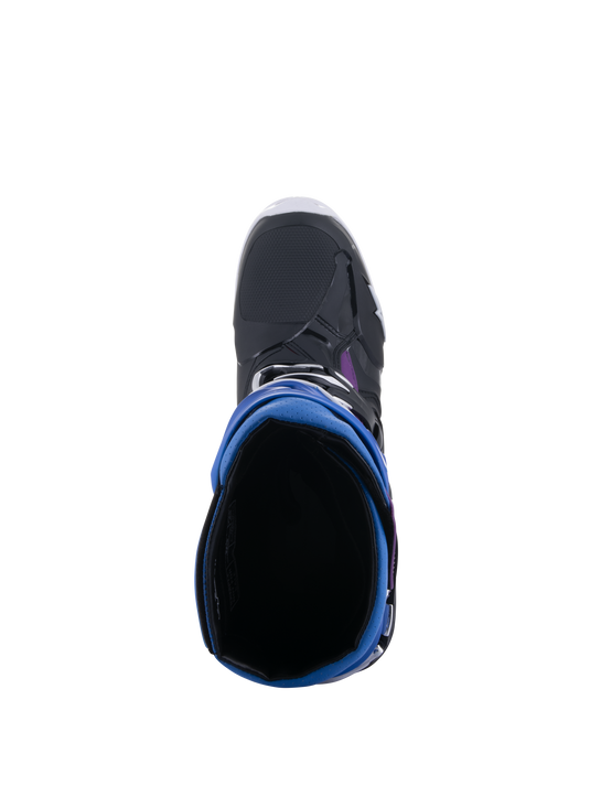 Alpinestars Tech 10 Supervented Boots - Black / Enamel Blue / Purple / White