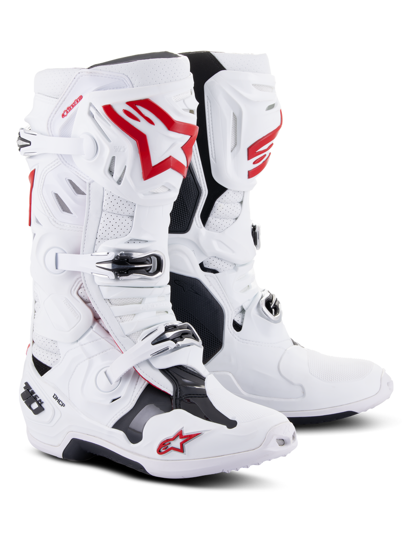 Load image into Gallery viewer, Alpinestars Tech 10 Supervented Boots - White / Bright Red
