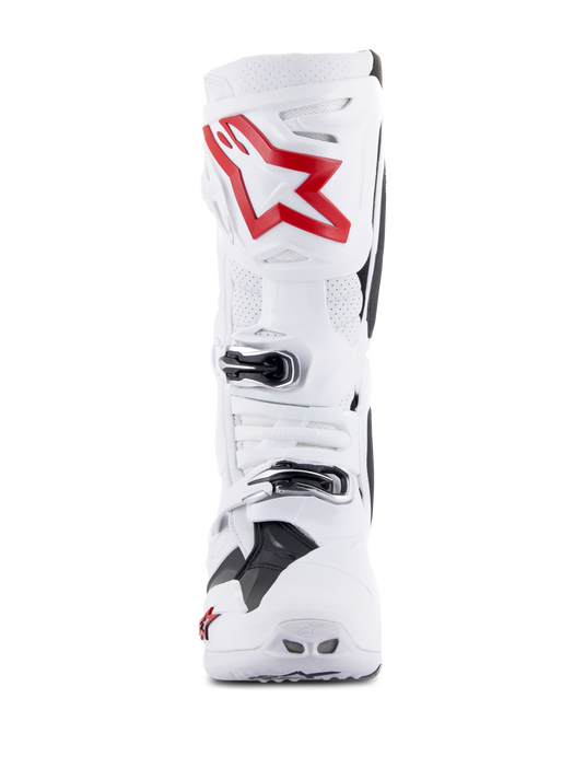 Alpinestars Tech 10 Supervented Boots - White / Bright Red