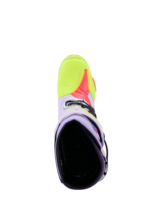 Alpinestars Tech 10 Supervented Boots - Purple / Yellow Fluo / Diva Pink