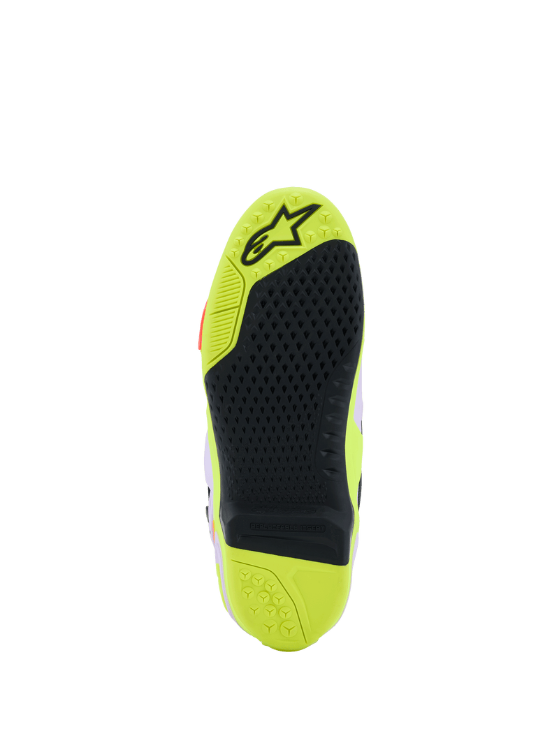 Load image into Gallery viewer, Alpinestars Tech 10 Supervented Boots - Purple / Yellow Fluo / Diva Pink
