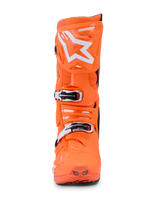 Alpinestars Tech 10 Supervented Boots - Orange Fluo / Black / White