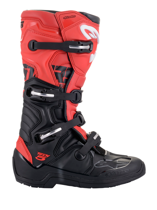 Alpinestars Tech 5 - Offroad Motocross Boots - Vamoose Gear Powersports Footwear 7 / Black / Red