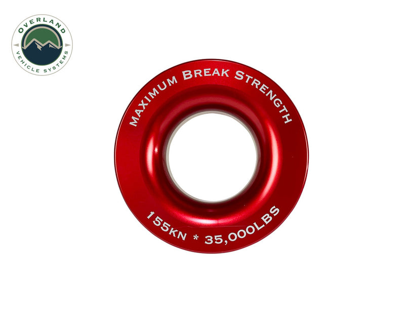 Load image into Gallery viewer, Recovery Ring 2.5&quot; 10,000 lb. Red With Storage Bag - Vamoose Gear
