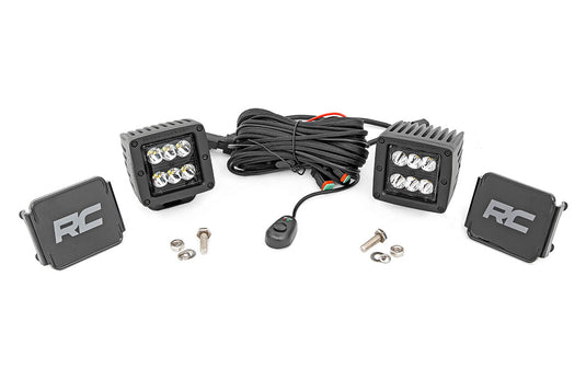 2-INCH SQUARE CREE LED LIGHTS - (PAIR) - Vamoose Gear