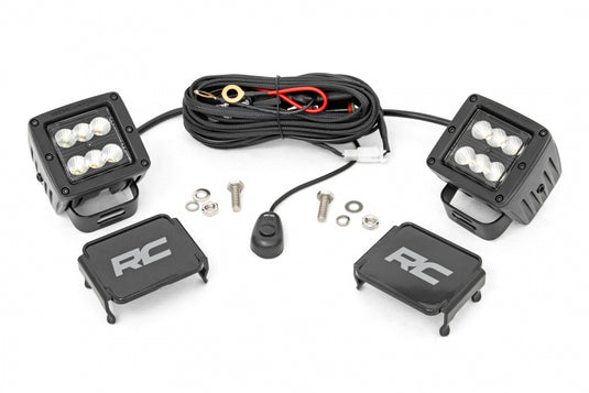 2-INCH SQUARE CREE LED LIGHTS - (PAIR) - Vamoose Gear