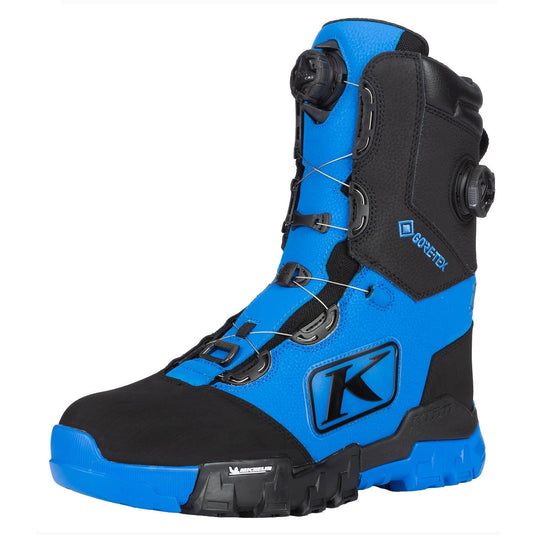 Klim Adrenaline Pro S GTX BOA Boot Electric Blue Lemonade - Black