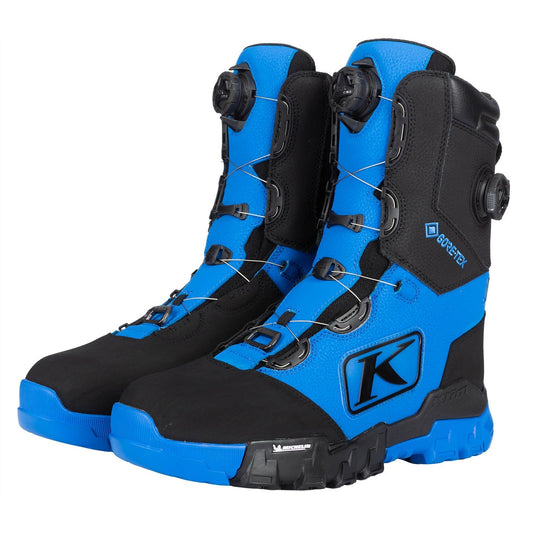 Klim Adrenaline Pro S GTX BOA Boot Electric Blue Lemonade - Black