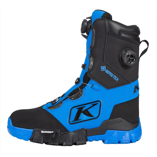 Klim Adrenaline Pro S GTX BOA Boot Electric Blue Lemonade - Black
