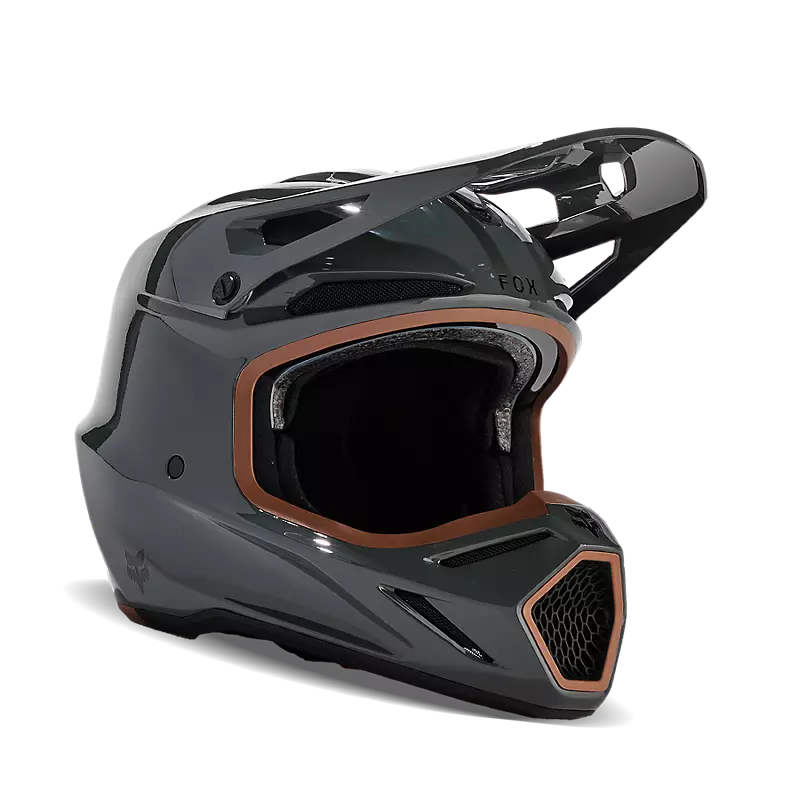 Load image into Gallery viewer, Fox: V3 RS Carbon Solid Helmet
