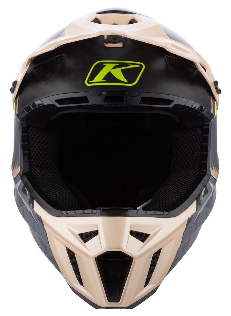 Load image into Gallery viewer, Klim: F3 Carbon Helmet DNA Montana Tan - Hi-Vis
