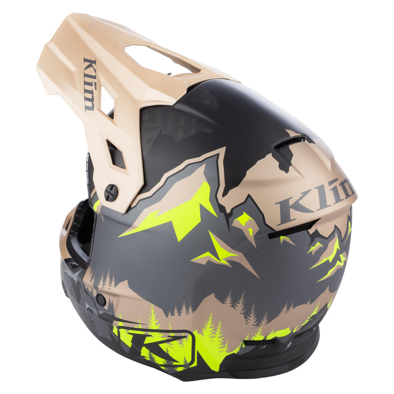 Load image into Gallery viewer, Klim: F3 Carbon Helmet DNA Montana Tan - Hi-Vis
