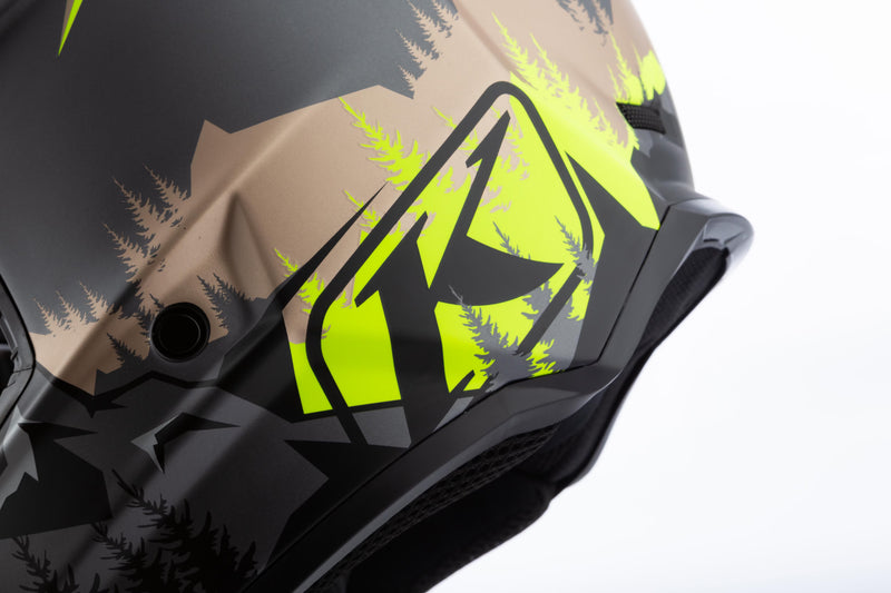 Load image into Gallery viewer, Klim: F3 Carbon Helmet DNA Montana Tan - Hi-Vis
