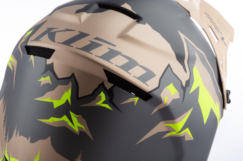 Load image into Gallery viewer, Klim: F3 Carbon Helmet DNA Montana Tan - Hi-Vis
