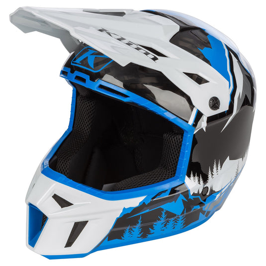 Klim: F3 Carbon Helmet ECE DNA Electric Blue Lemonade