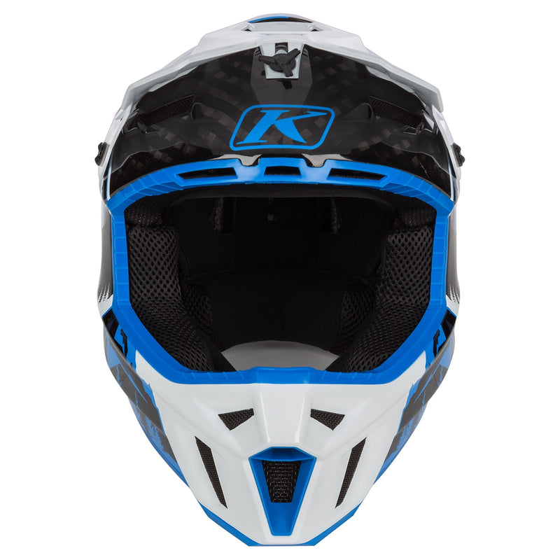 Load image into Gallery viewer, Klim: F3 Carbon Helmet ECE DNA Electric Blue Lemonade
