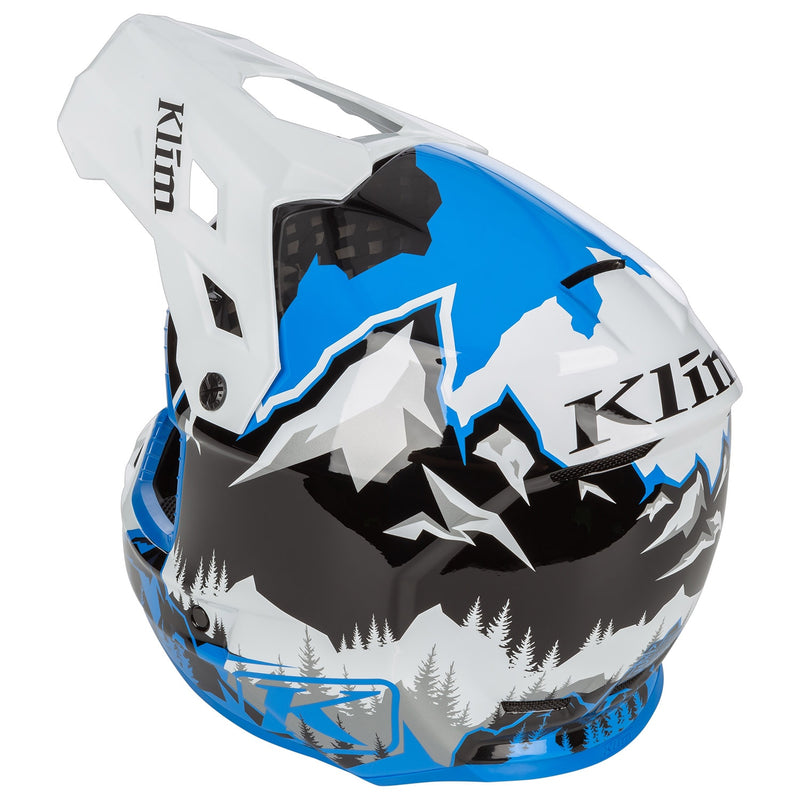 Load image into Gallery viewer, Klim: F3 Carbon Helmet ECE DNA Electric Blue Lemonade
