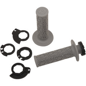 Load image into Gallery viewer, Moose Lock-On Grips Gray/Silver - Vamoose Gear Motorcycle Accessories
