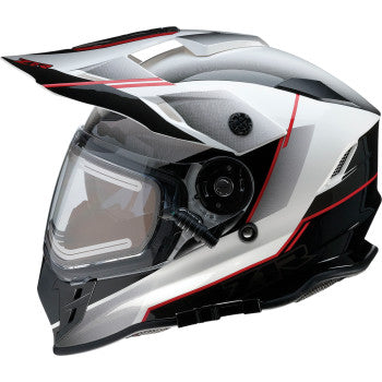 Load image into Gallery viewer, Z1R Range Bladestorm Snow Electric Helmet - Black/Red/White - Vamoose Gear Helmet
