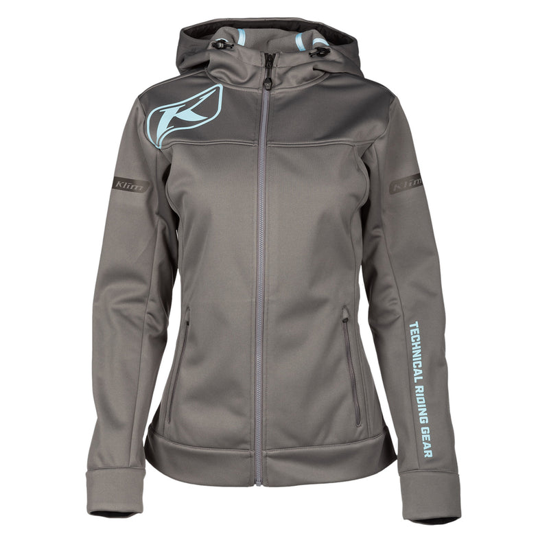 Load image into Gallery viewer, Klim Women&#39;s Evolution Hoodie - Vamoose Gear Apparel Small / Castlerock - Crystal Blue
