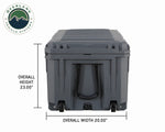 D.B.S. - Dark Grey 169 QT Dry Box with Wheels, Drain, and Bottle Opener - Vamoose Gear