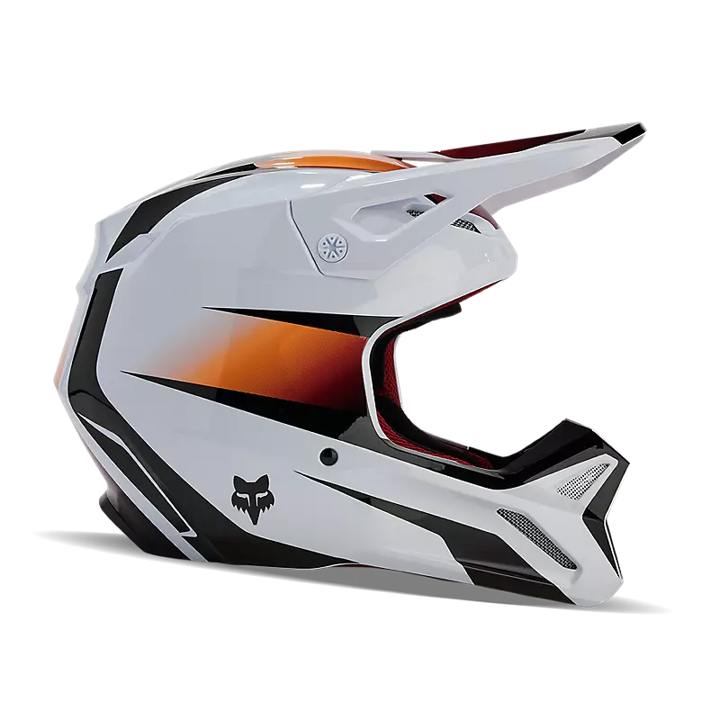 Load image into Gallery viewer, Fox V1 Flora Helmet White/Black
