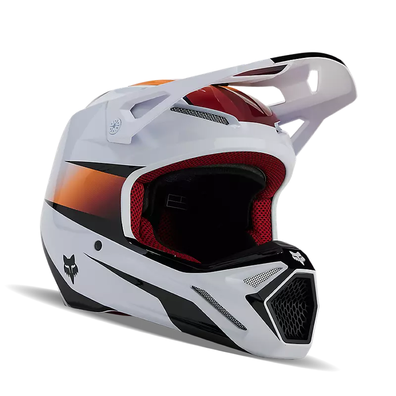 Load image into Gallery viewer, Fox V1 Flora Helmet White/Black
