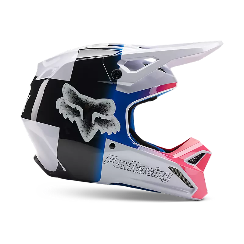 Load image into Gallery viewer, Fox Racing V1 Horyzn Helmet Black / White - Vamoose Gear Helmet
