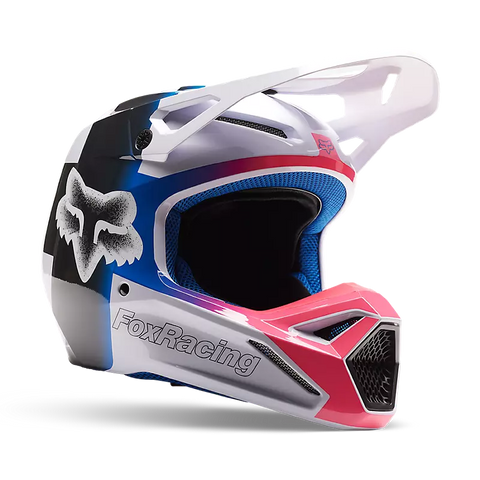 Fox Racing V1 Horyzn Helmet Black / White - Vamoose Gear Helmet