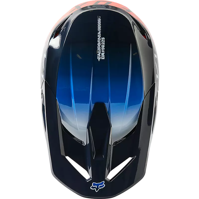 Load image into Gallery viewer, Fox Racing V1 Toxsyc Helmet - Midnight Blue - Vamoose Gear Helmet
