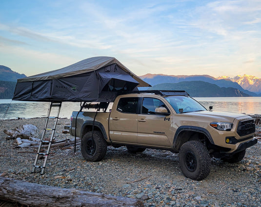 Nomadic 3 Extended Roof Top Tent in Dark Gray - Vamoose Gear