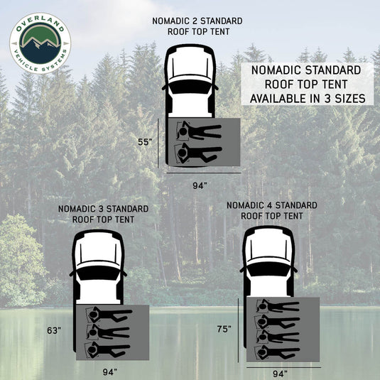 Nomadic 3 Standard Roof Top Tent - Vamoose Gear