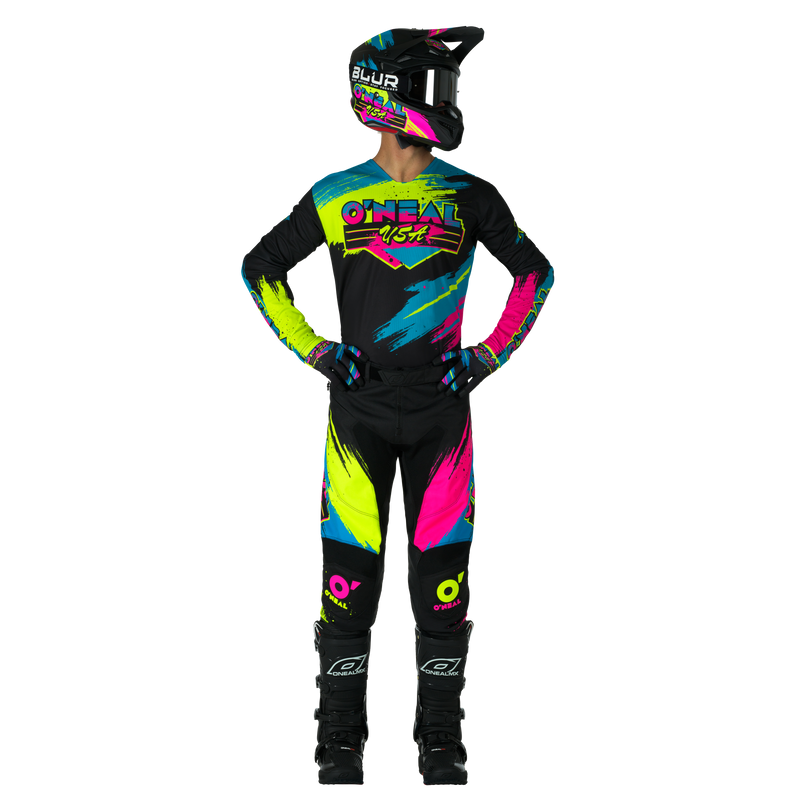 Load image into Gallery viewer, O'Neal Mayhem Reseda Jersey Black/Neon

