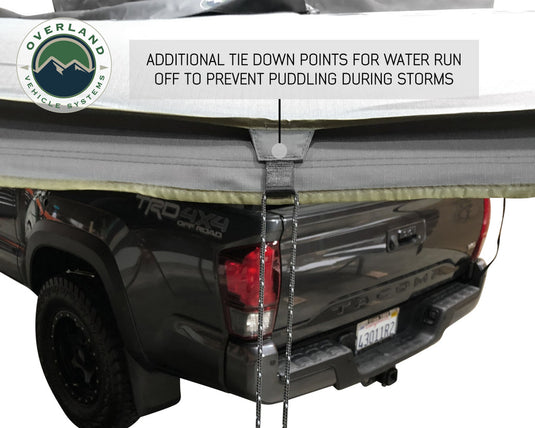 OVS Nomadic Awning 270 Passenger Side - Dark Gray Cover With Black Cover Universal - Vamoose Gear