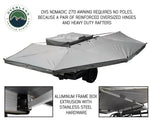 OVS Nomadic Awning 270 Passenger Side - Dark Gray Cover With Black Cover Universal - Vamoose Gear